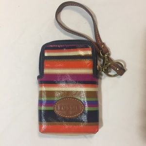 [Fossil] wristlet wallet keychain card holder cute